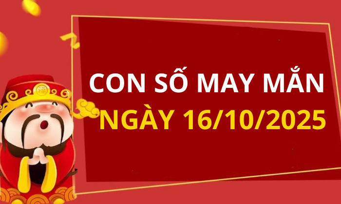 Con số may mắn hôm nay 16/10/2025 theo tuổi: Xem số vàng hợp tuổi bạn