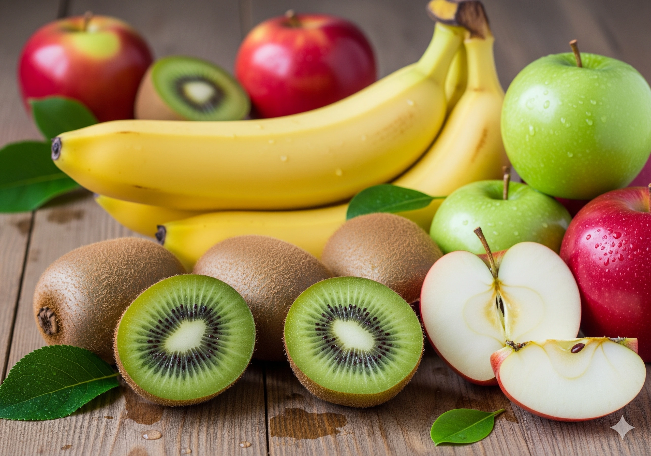 Một số loại trái cây chứa kali và các hợp chất chống oxy hóa tốt cho mạch máu, hỗ trợ hạ huyết áp tự nhiên.