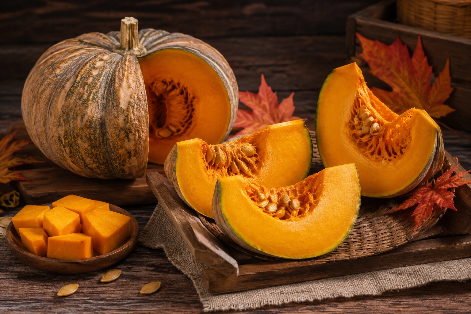 Bí đỏ là một trong những thực phẩm rất cho mắt nhờ chứa hàm lượng beta-carotene dồi dào