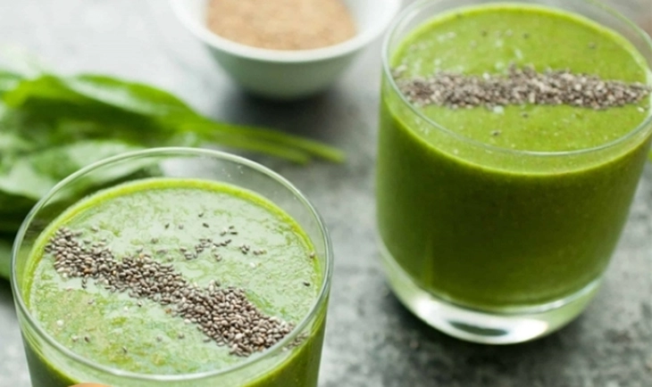 Trà matcha hạt chia